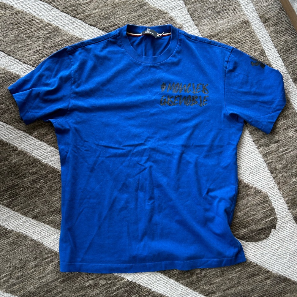 Moncler Grenoble Blue Short Sleeve Tee
